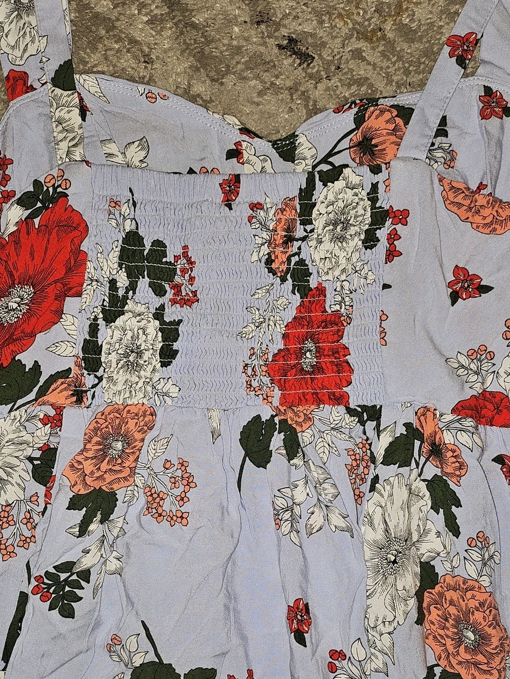 Torrid Floral Sundress with Pockets Light Blue Size 0 Large - Picture 10 of 12